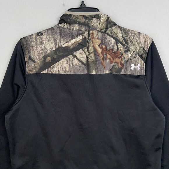 Under Armour Sweatshirt Women Large Camouflage Fleece Pullover Hunting Mossy Oak - Picture 6 of 12